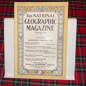 Vintage National Geographic Magazine Feb 1926